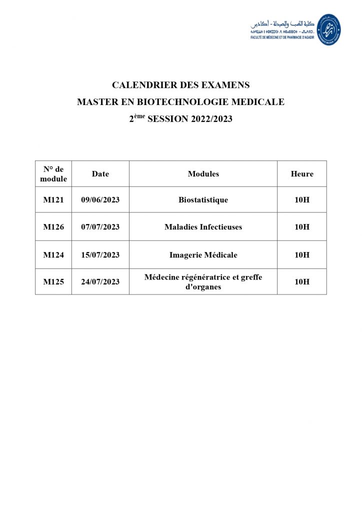 Université Orleans Calendrier Examens 